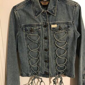 HD Front Laced Denim Jacket